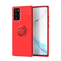 Galaxy Note 20 Case Zore Ravel Silicon Cover Red