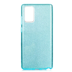 Galaxy Note 20 Case Zore Shining Silicon Blue