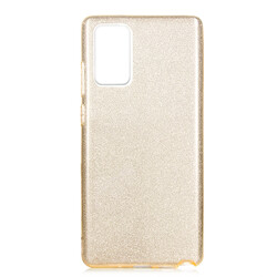 Galaxy Note 20 Case Zore Shining Silicon Gold