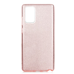 Galaxy Note 20 Case Zore Shining Silicon Rose Gold