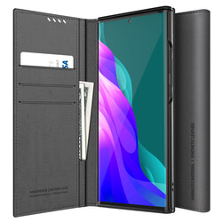 Galaxy Note 20 Kılıf Araree Mustang Diary Kılıf Gri