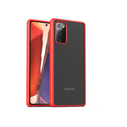Galaxy Note 20 Kılıf Zore Hom Silikon Kırmızı