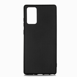 Galaxy Note 20 Kılıf Zore Premier Silikon Kapak Siyah