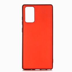 Galaxy Note 20 Kılıf Zore Premier Silikon Kapak Kırmızı