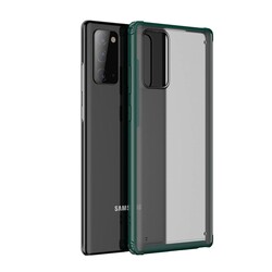 Galaxy Note 20 Kılıf Zore Volks Kapak Koyu Yeşil