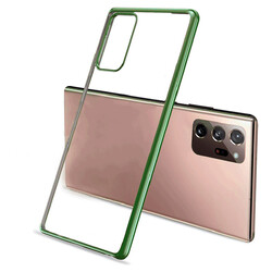 Galaxy Note 20 Ultra Benks Magic Glitz Ultra-Thin Transparent Protective Soft Cover Açık Yeşil
