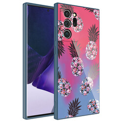 Galaxy Note 20 Ultra Case Camera Protected Patterned Hard Silicone Zore Epoksi Cover NO3