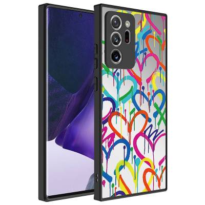 Galaxy Note 20 Ultra Case Mirror Patterned Camera Protected Glossy Zore Mirror Cover Kalp