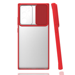 Galaxy Note 20 Ultra Case Zore Lensi Cover Red