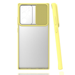 Galaxy Note 20 Ultra Case Zore Lensi Cover Yellow
