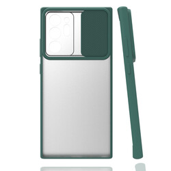 Galaxy Note 20 Ultra Case Zore Lensi Cover Dark Green
