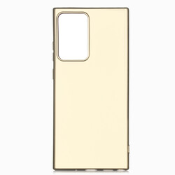 Galaxy Note 20 Ultra Case Zore Premier Silicon Cover Gold