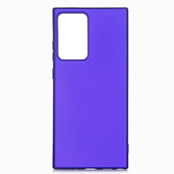 Galaxy Note 20 Ultra Case Zore Premier Silicon Cover Saks Blue