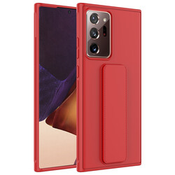 Galaxy Note 20 Ultra Case Zore Qstand Cover Red