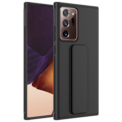 Galaxy Note 20 Ultra Case Zore Qstand Cover Black