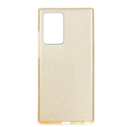 Galaxy Note 20 Ultra Case Zore Shining Silicon Gold