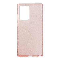 Galaxy Note 20 Ultra Case Zore Shining Silicon Rose Gold