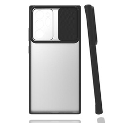 Galaxy Note 20 Ultra Kılıf Zore Lensi Kapak Siyah