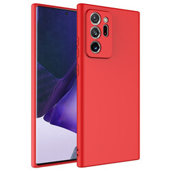 Galaxy Note 20 Ultra Kılıf Zore Mara Lansman Kapak Kırmızı