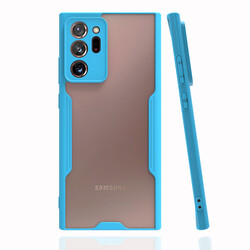 Galaxy Note 20 Ultra Kılıf Zore Parfe Kapak Mavi