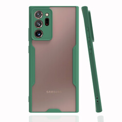 Galaxy Note 20 Ultra Kılıf Zore Parfe Kapak Koyu Yeşil