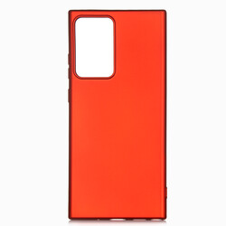 Galaxy Note 20 Ultra Kılıf Zore Premier Silikon Kapak Kırmızı