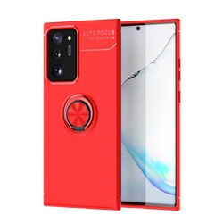 Galaxy Note 20 Ultra Kılıf Zore Ravel Silikon Kapak Kırmızı