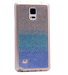 Galaxy Note 3 Kılıf Zore Mat Lazer Taşlı Silikon Mavi