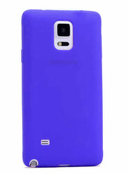 Galaxy Note 3 Kılıf Zore Premier Silikon Kapak Saks Mavi