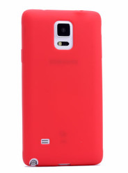 Galaxy Note 3 Kılıf Zore Premier Silikon Kapak Kırmızı