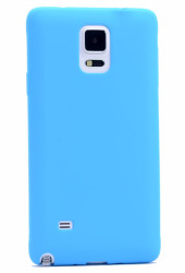 Galaxy Note 3 Kılıf Zore Premier Silikon Kapak Mavi