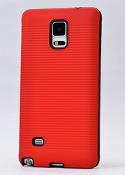 Galaxy Note 3 Kılıf Zore Youyou Silikon Kapak Kırmızı
