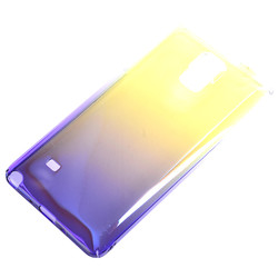 Galaxy Note 4 Kılıf Zore Renkli Transparan Kapak Mor
