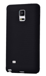 Galaxy Note 4 Kılıf Zore Youyou Silikon Kapak Siyah