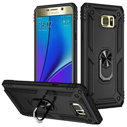 Galaxy Note 5 Case Zore Vega Cover Black