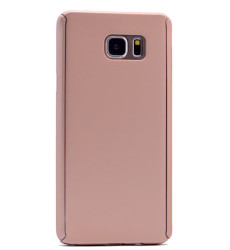 Galaxy Note 5 Kılıf Zore 360 3 Parçalı Rubber Kapak Gold