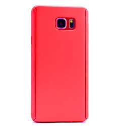 Galaxy Note 5 Kılıf Zore 360 3 Parçalı Rubber Kapak Kırmızı