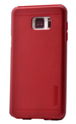 Galaxy Note 5 Kılıf Zore Armour Motomo Kapak Kırmızı