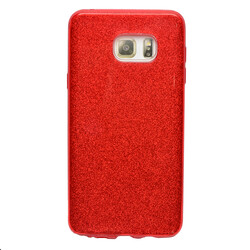 Galaxy Note 5 Kılıf Zore Shining Silikon Kırmızı