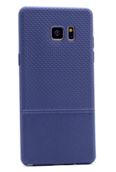 Galaxy Note 7 Kılıf Zore Matrix Silikon Lacivert