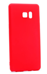 Galaxy Note 7 Kılıf Zore Premier Silikon Kapak Kırmızı