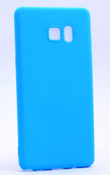 Galaxy Note 7 Kılıf Zore Premier Silikon Kapak Mavi