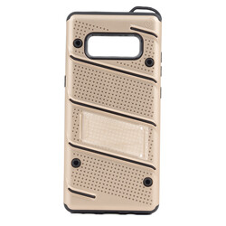 Galaxy Note 8 Case Zore Iron Cover Gold