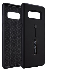 Galaxy Note 8 Kılıf Zore Olive Standlı Kapak Siyah