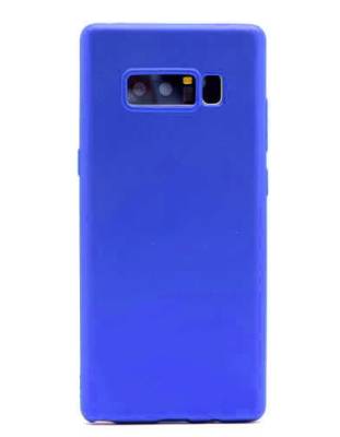 Galaxy Note 8 Kılıf Zore Premier Silikon Kapak Saks Mavi