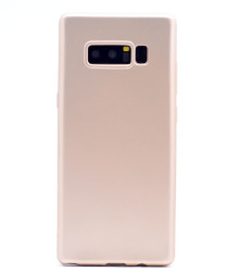 Galaxy Note 8 Kılıf Zore Premier Silikon Kapak Gold