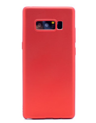 Galaxy Note 8 Kılıf Zore Premier Silikon Kapak Kırmızı