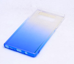 Galaxy Note 8 Kılıf Zore Renkli Transparan Kapak Mavi
