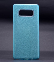 Galaxy Note 8 Kılıf Zore Shining Silikon Mavi
