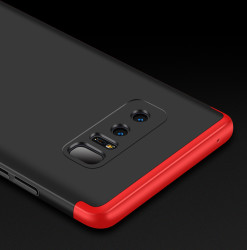 Galaxy Note 8 Kılıf Zore Ays Kapak Siyah-Kırmızı